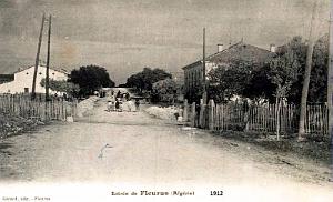 FLEURUS - ENTREE DU VILLAGE - 1912